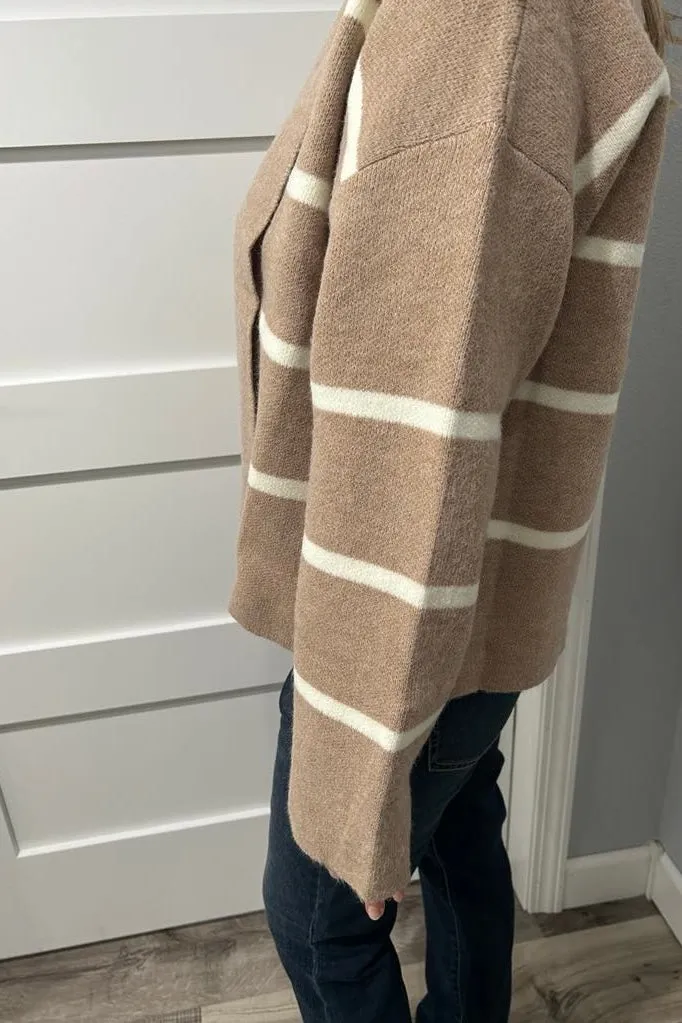 Eloise Striped Cardigan Sweater