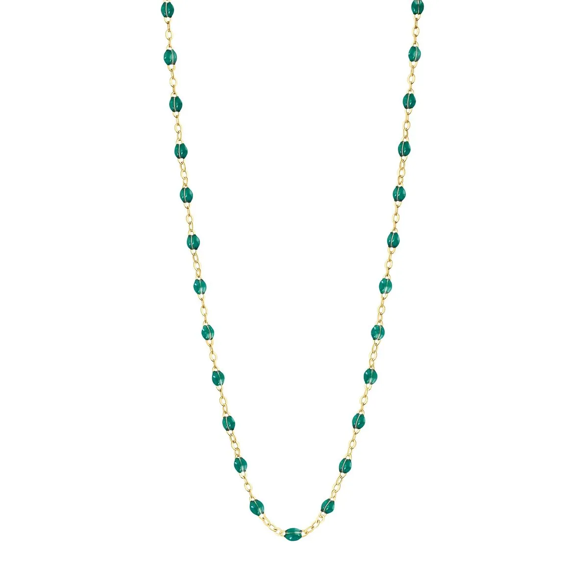 emerald gigi classic necklace 20 inch- 18k yellow gold