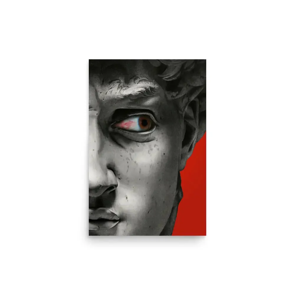 Eye of David: A Bold Poster Masterpiece – Where Classical Art Meets Modern Edge