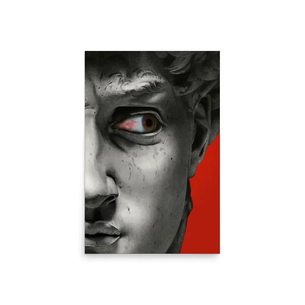 Eye of David: A Bold Poster Masterpiece – Where Classical Art Meets Modern Edge