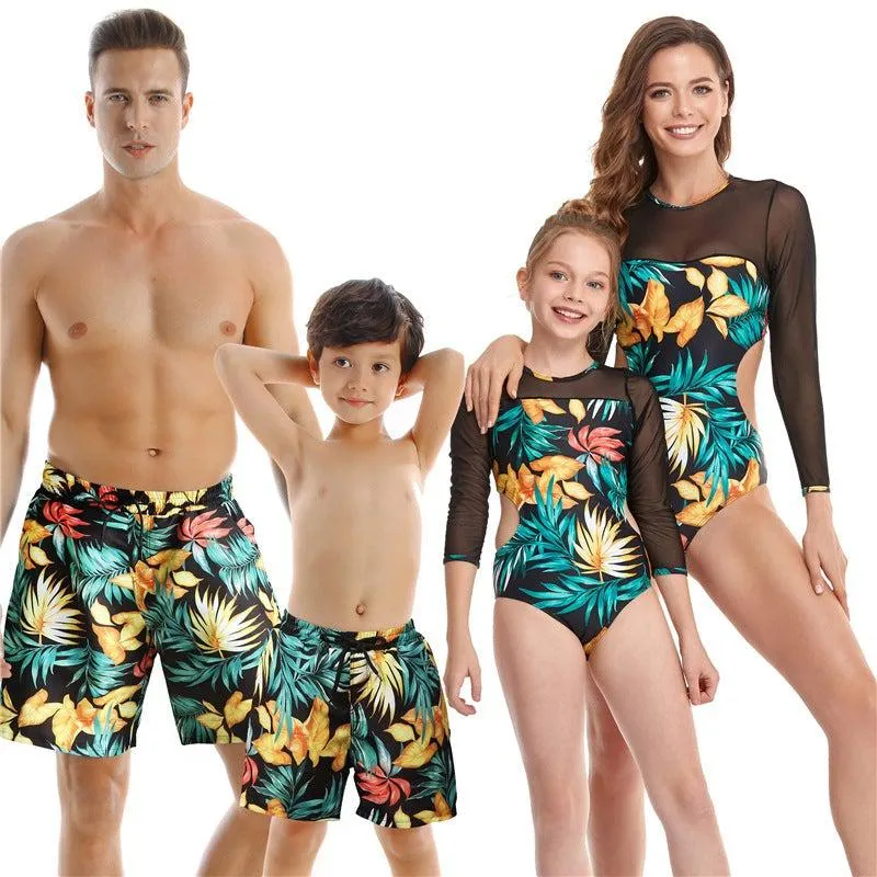 Family Matching Swimwear Bathing Suit