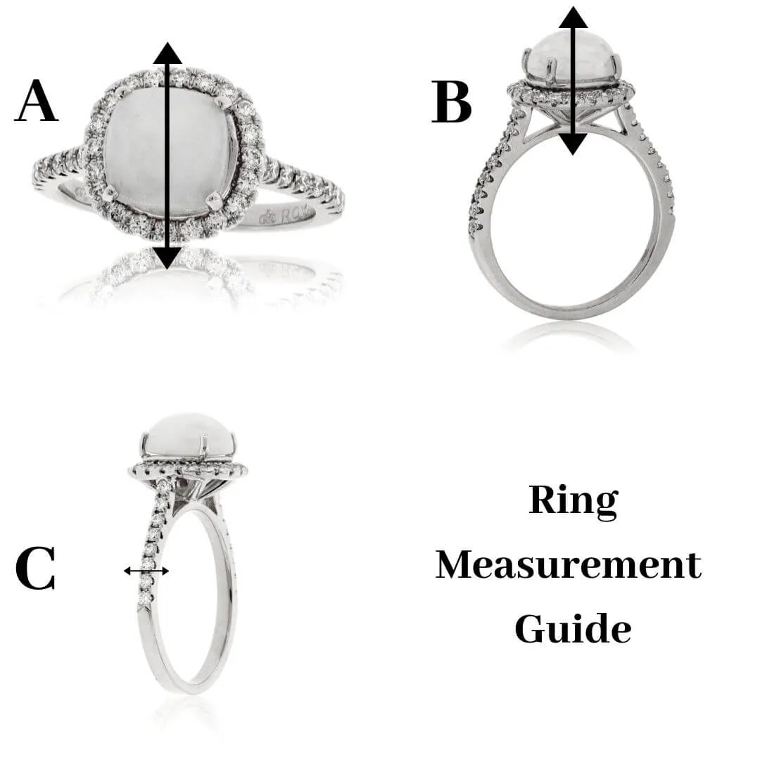 Fancy Round Cut Blue Topaz and Diamond Ring