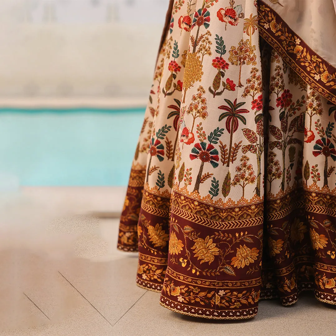 Floral Embroidered Lehenga Set