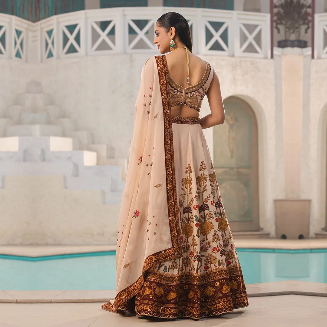 Floral Embroidered Lehenga Set