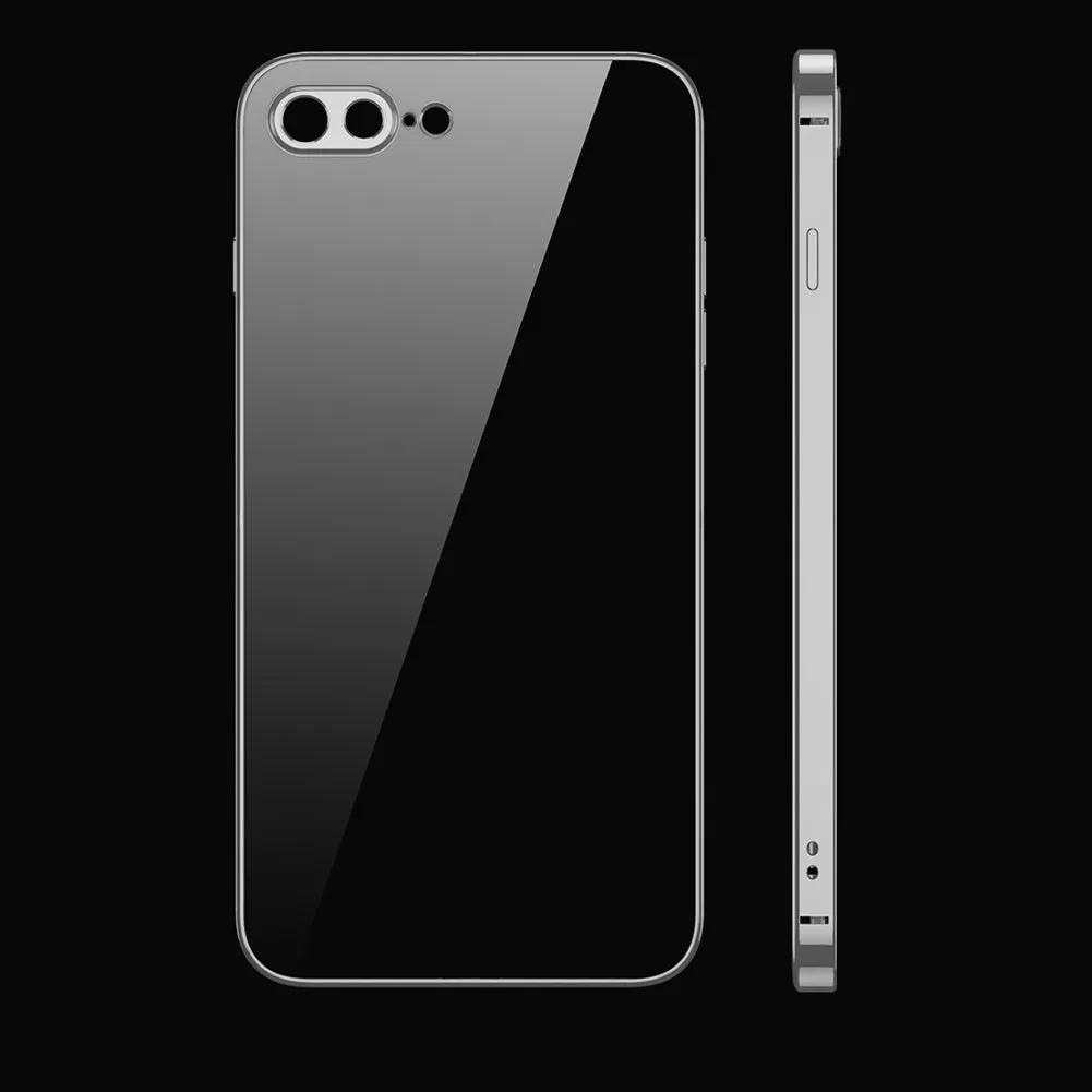 ForiPhone 7/8/SE 2020/7 plus/8 plus/6/6S/6 plus/6S plus Mobile Phone shell Square Transparent electroplating TPU Cover Cell Phone Case Golden