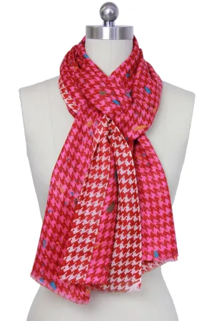 Fun Houndstooth Scarf