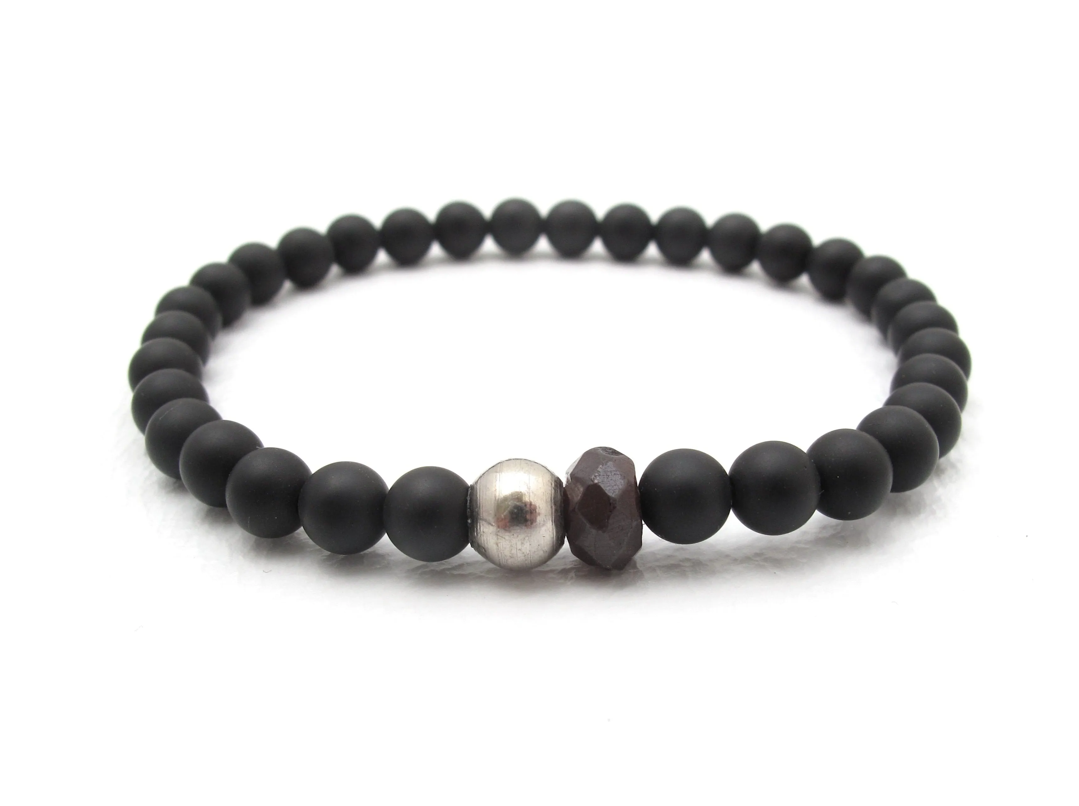 Garnet & Onyx Bracelet
