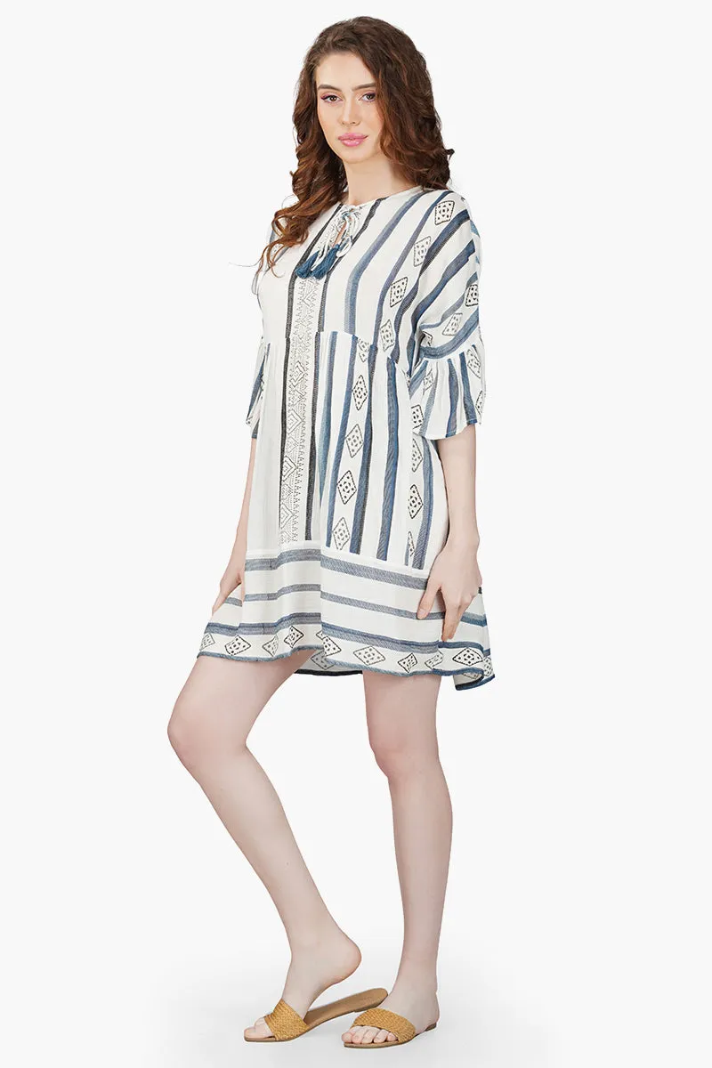 Gianna Striped Short Dress