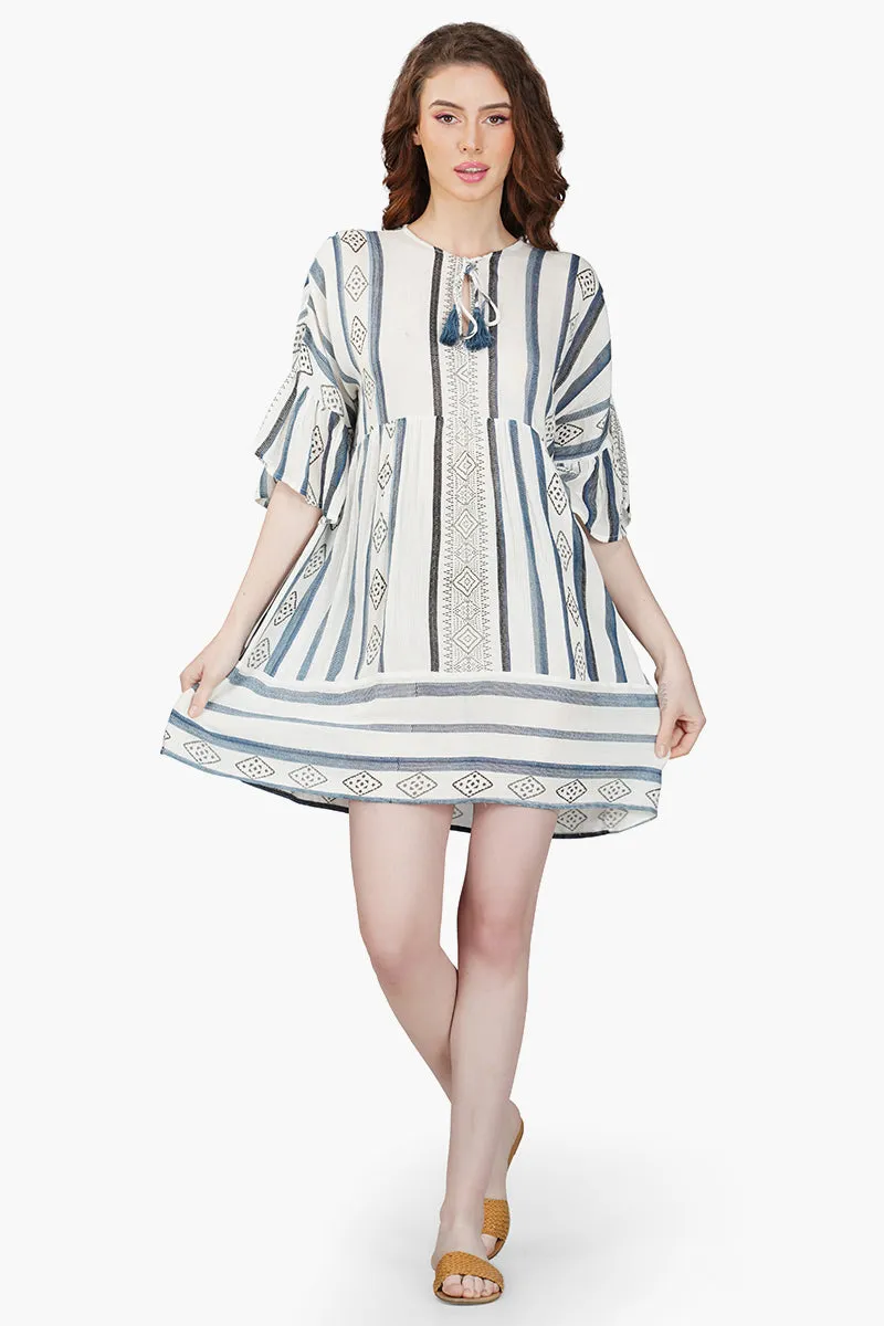 Gianna Striped Short Dress