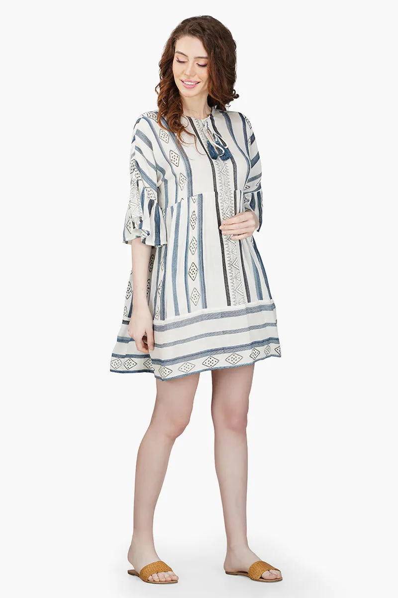 Gianna Striped Short Dress