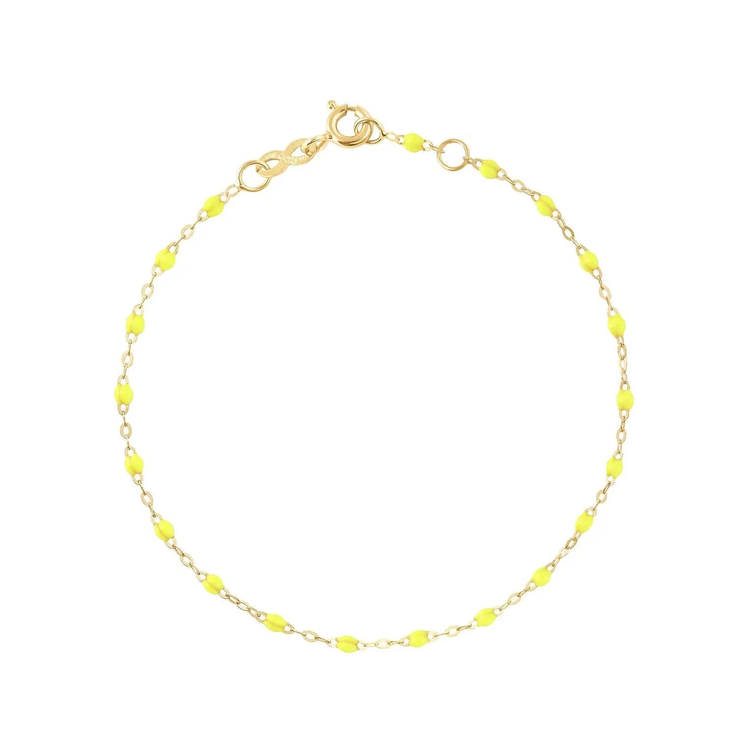 GIGI CLASSIC BRACELET- Lime- 18K YELLOW GOLD