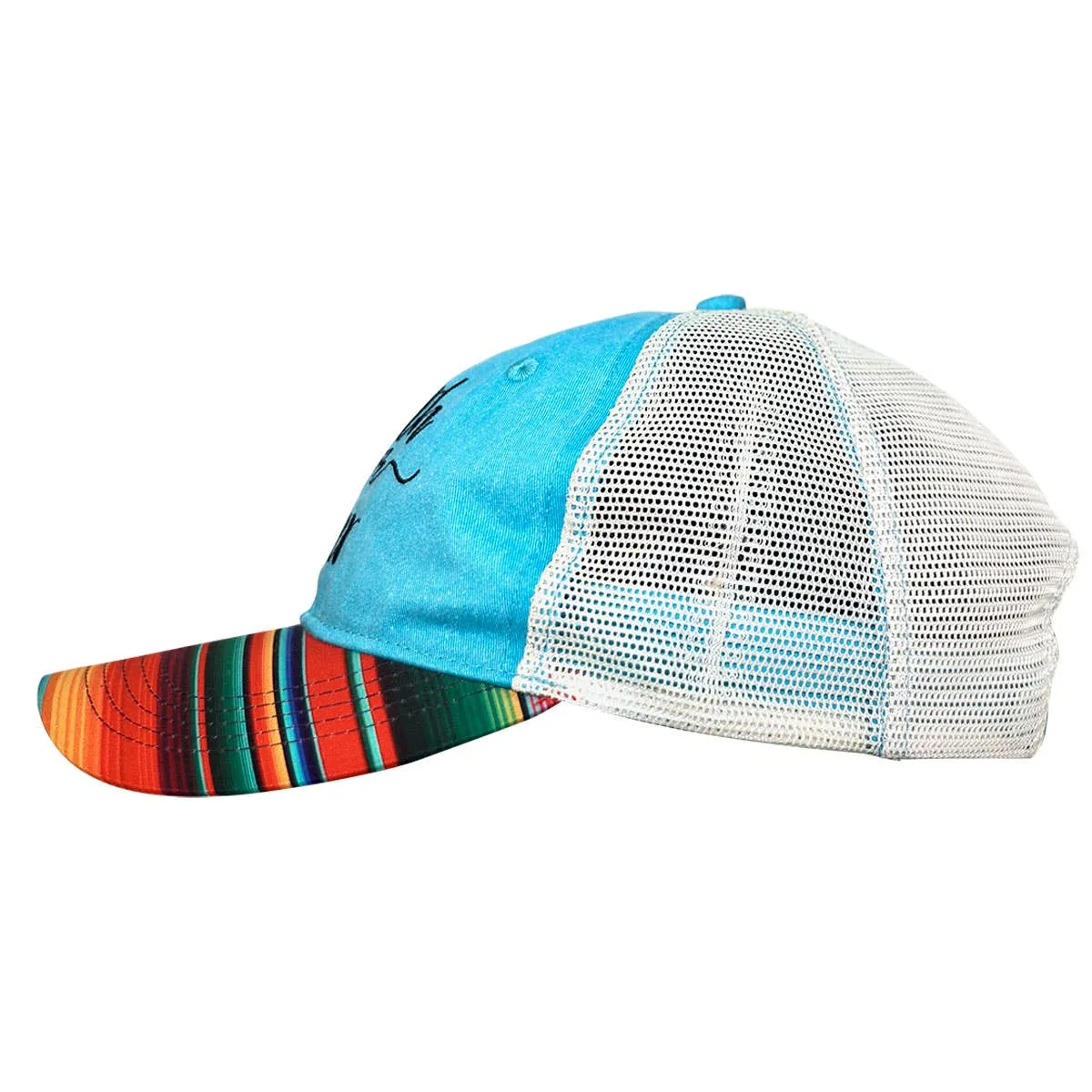 Grace & truth Womens Cap Faith Over Fear Stripes: One Size Fits Most / Blue/Multi