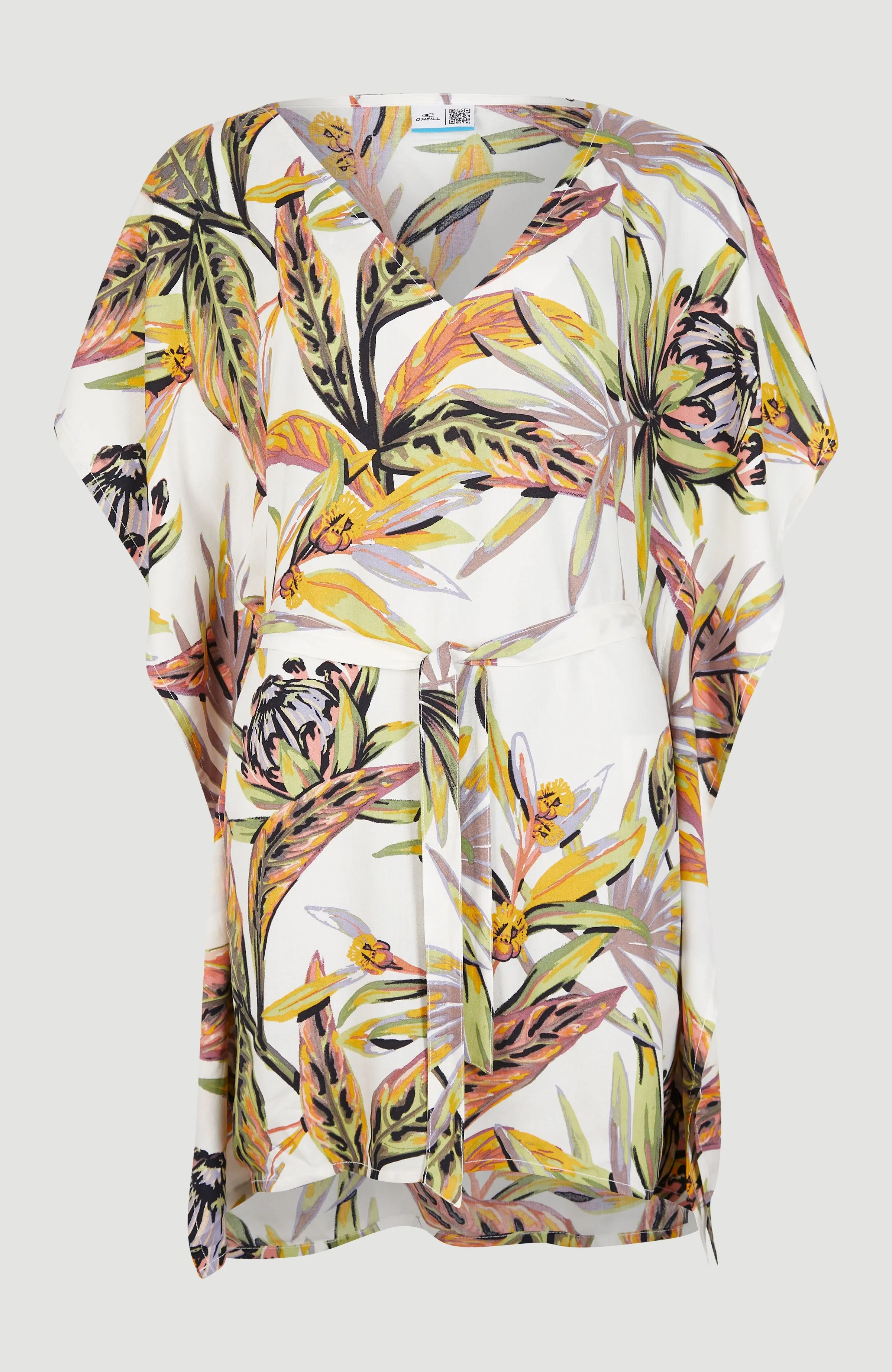Hana Beach Cover Up | White Tropical Flower