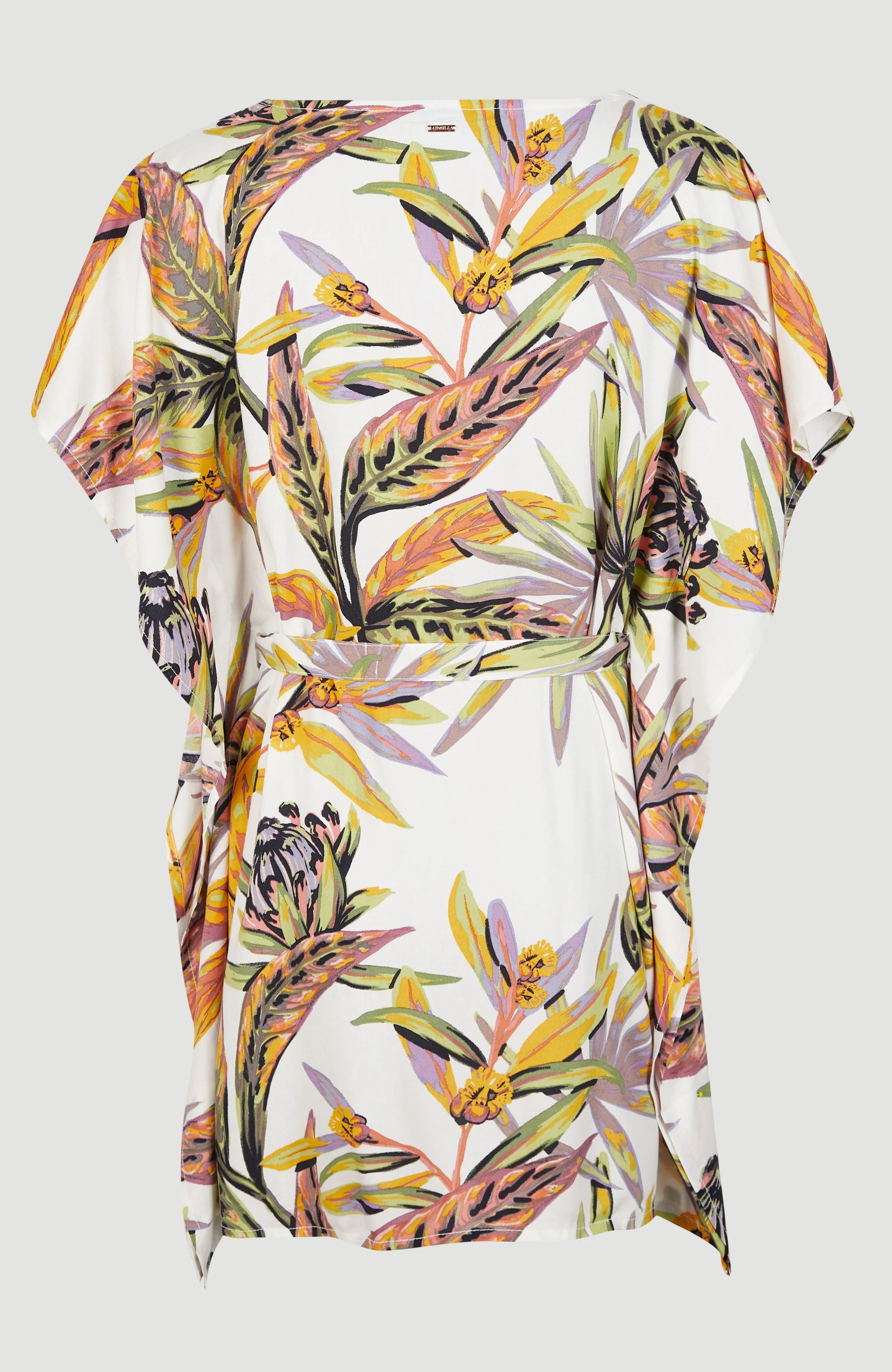 Hana Beach Cover Up | White Tropical Flower