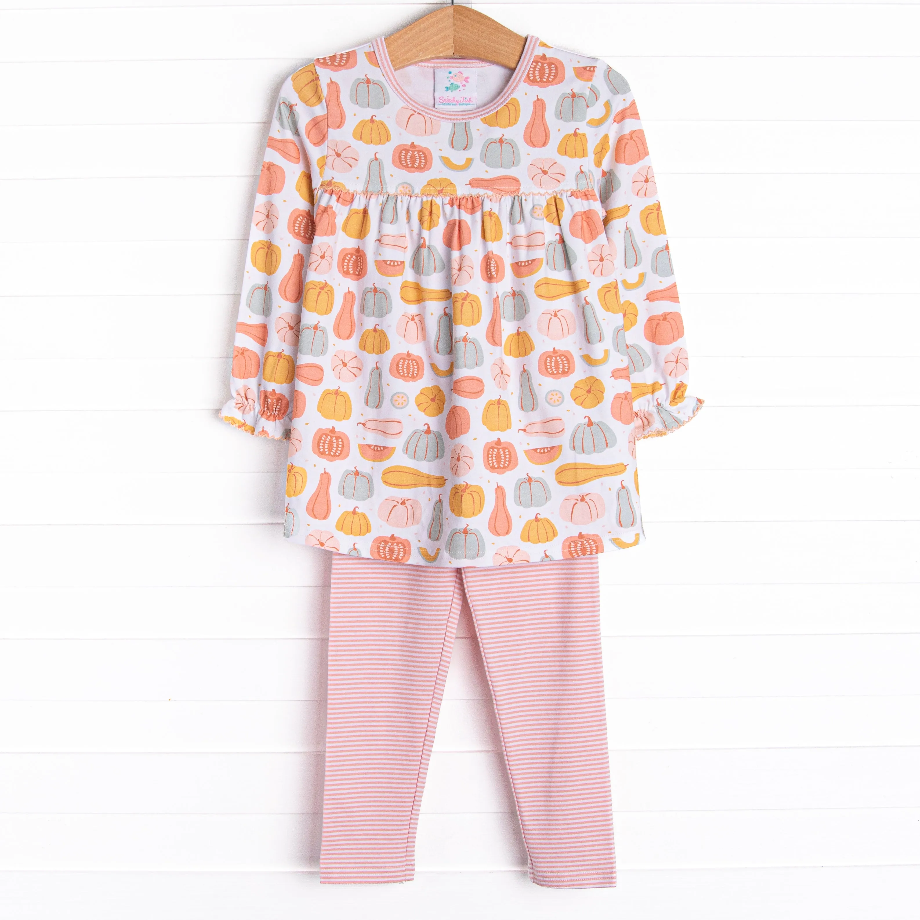 Harvest Season Legging Set, Pink