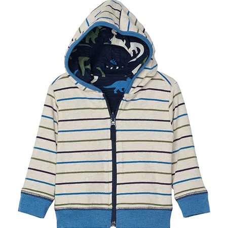 Hatley Dinosaur Reversible Hoodie