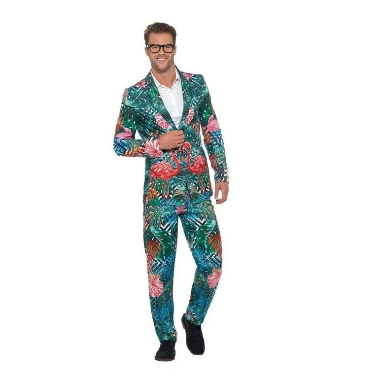 Hawaiian Tropical Flamingo Suit