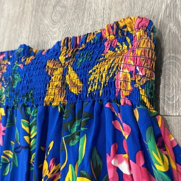 High Rise Maxi Skirt Tropical Summer Cynthia Rowley NWT Women’s Large