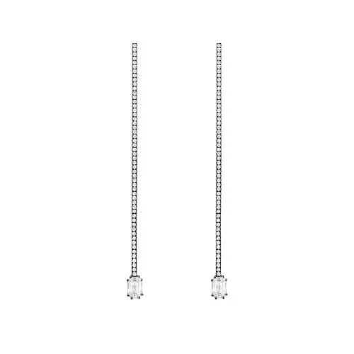 Illusion Diamond & Pave Long Earrings