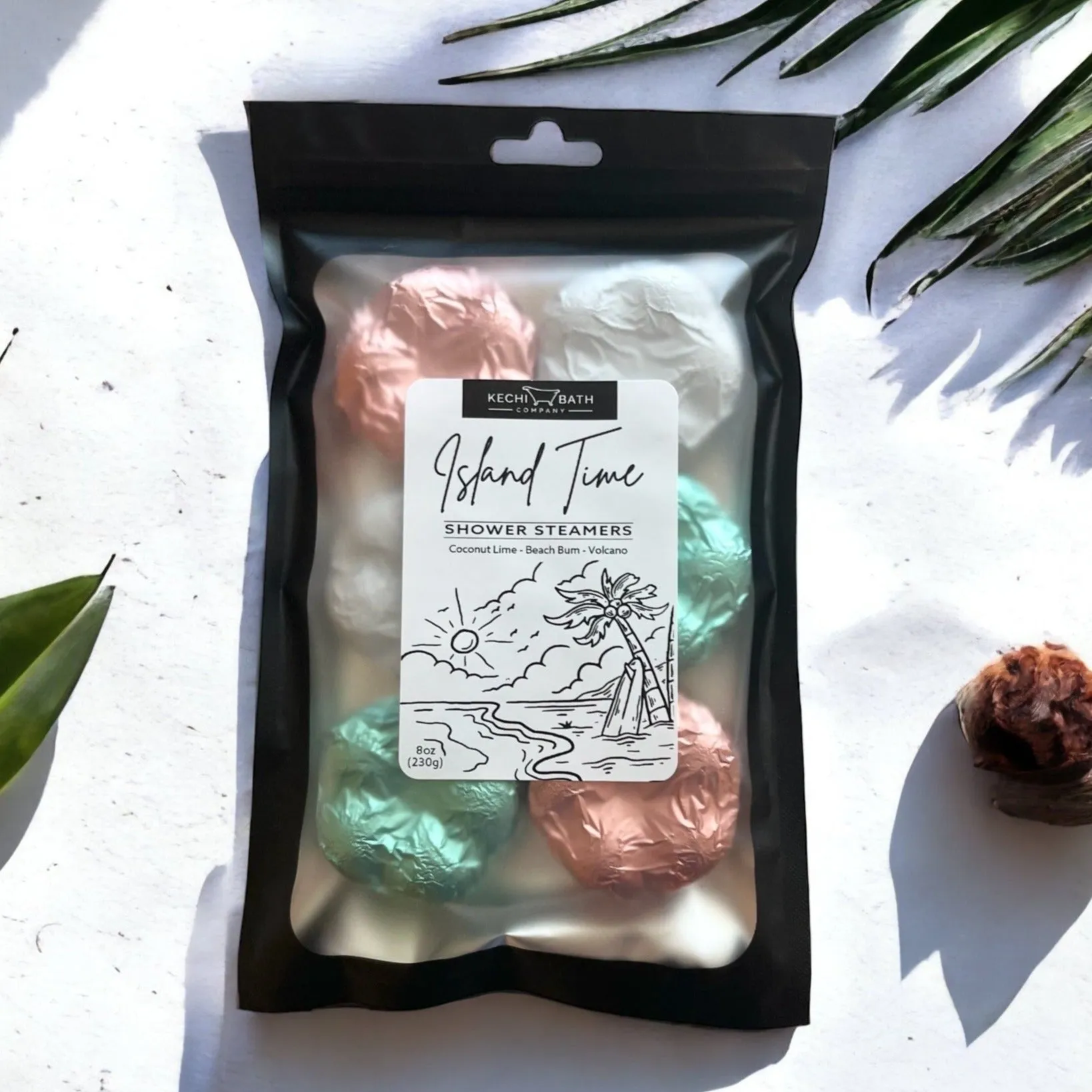 Island Time Shower Steamers 6pk | Tropical Aromatherapy Shower Steamers