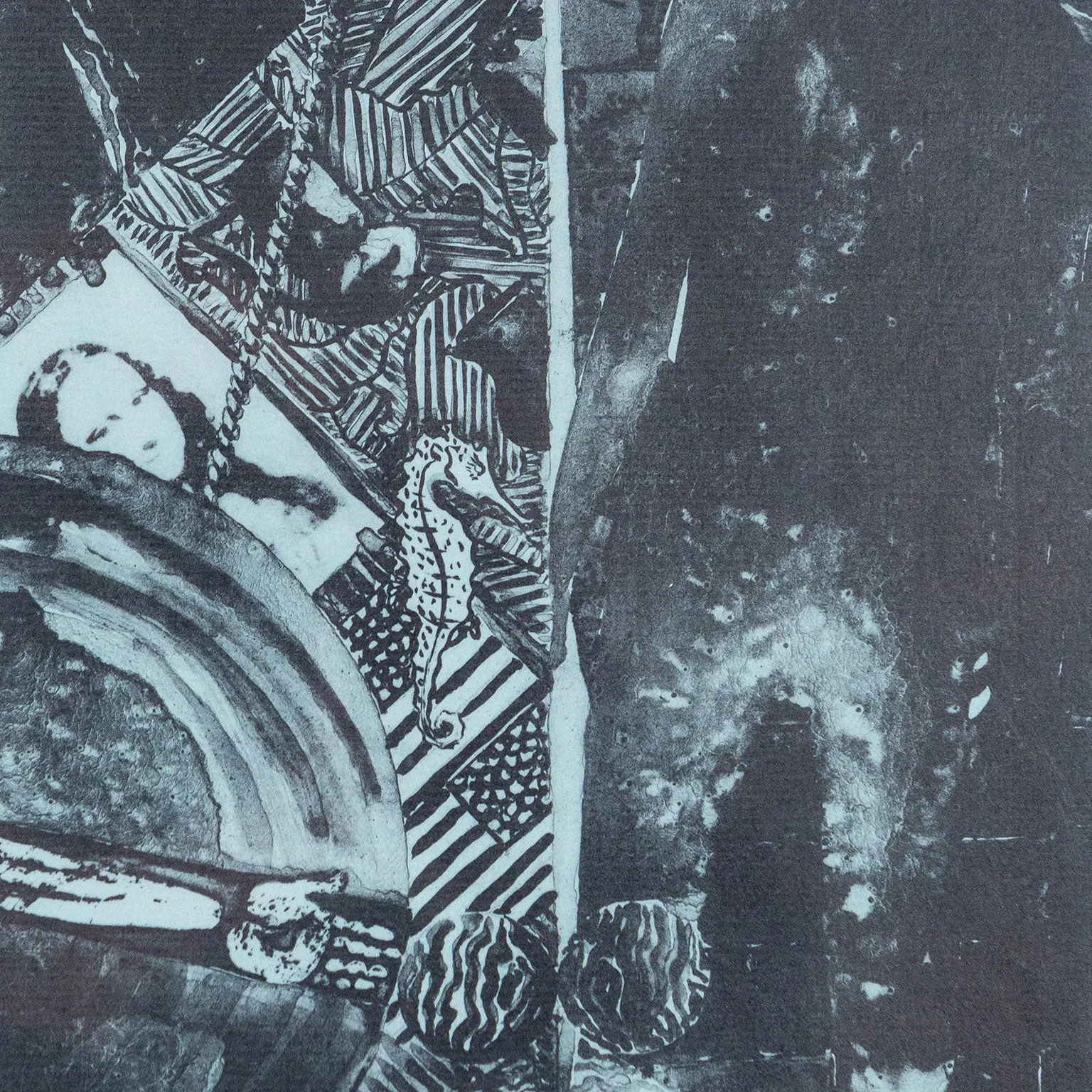 JASPER JOHNS "SUMMER BLUE" LITHOGRAPH, 1991