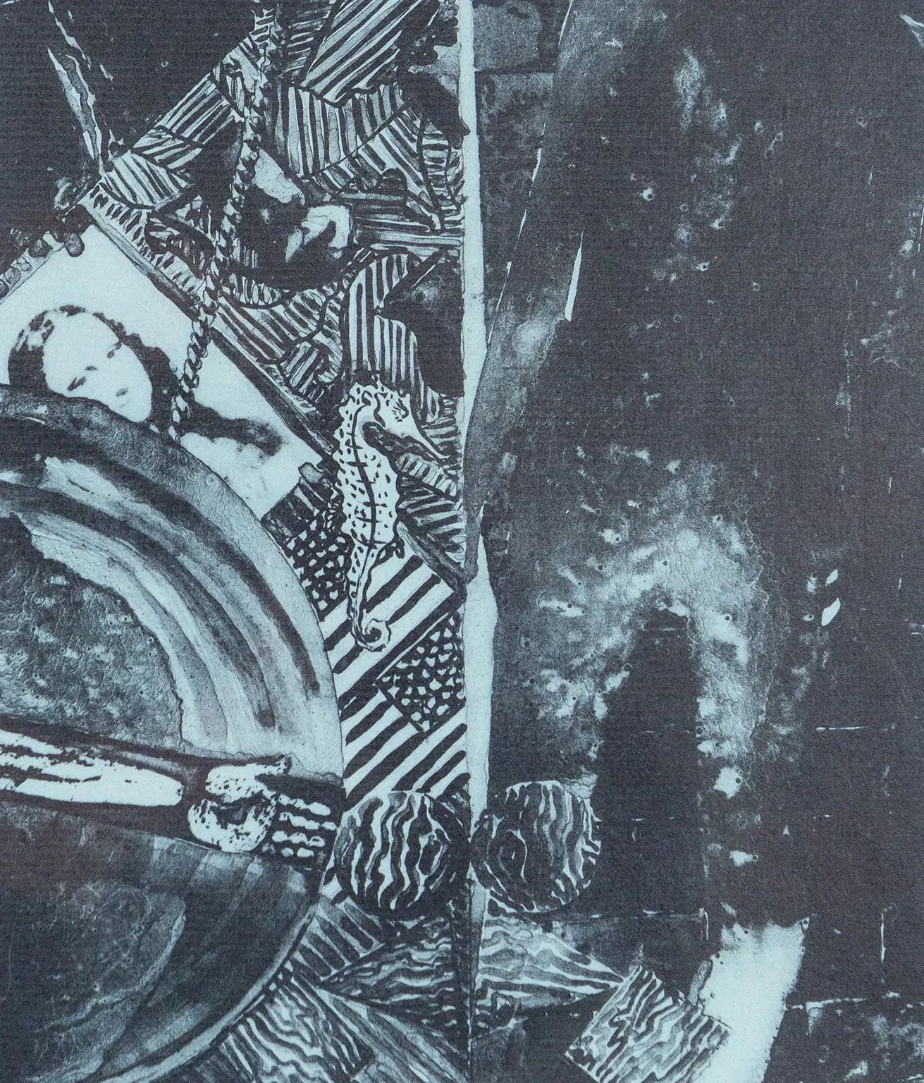 JASPER JOHNS "SUMMER BLUE" LITHOGRAPH, 1991