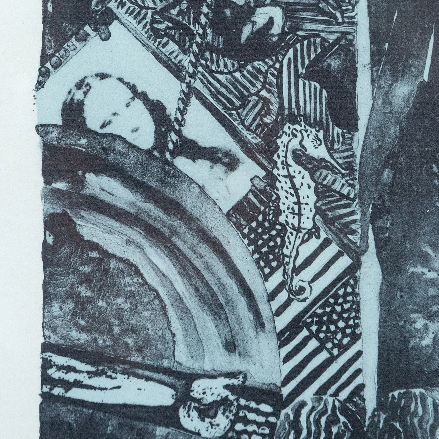 JASPER JOHNS "SUMMER BLUE" LITHOGRAPH, 1991