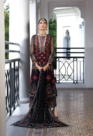 Kameez Trouser Dupatta Black Pakistani Wedding Dress