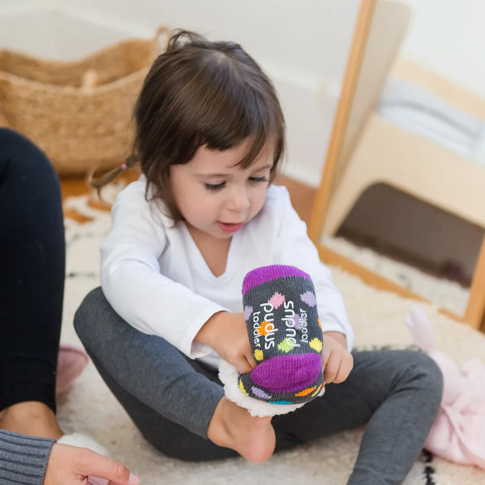 Kids Classic Slipper Socks | Polka Dot Multi