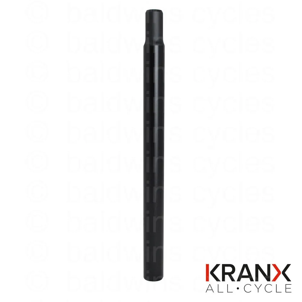 KranX Straight Alloy 350mm Seatpost in Black - 25.4mm