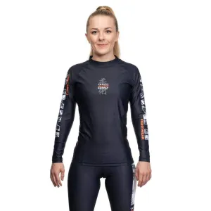 Ladies Tropic Black Long Sleeve Rash Guard