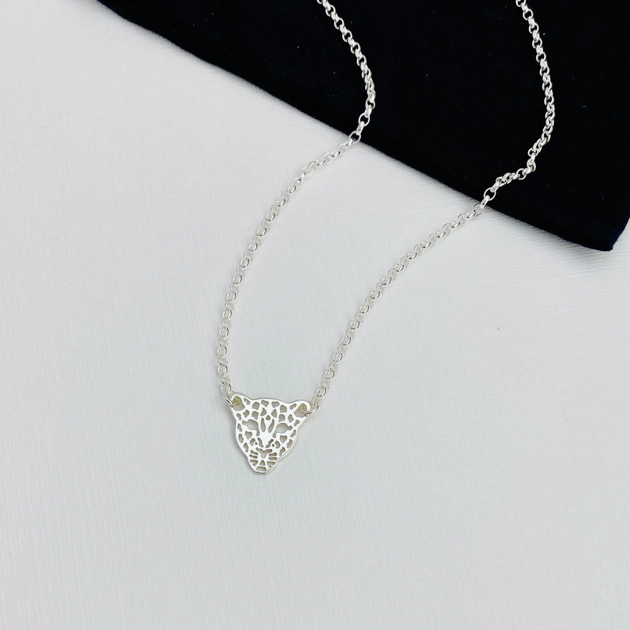 LEO | Silver Leopard Necklace