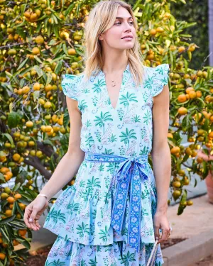 Leopard Mirage - At Ease Dress - Oasis Sky