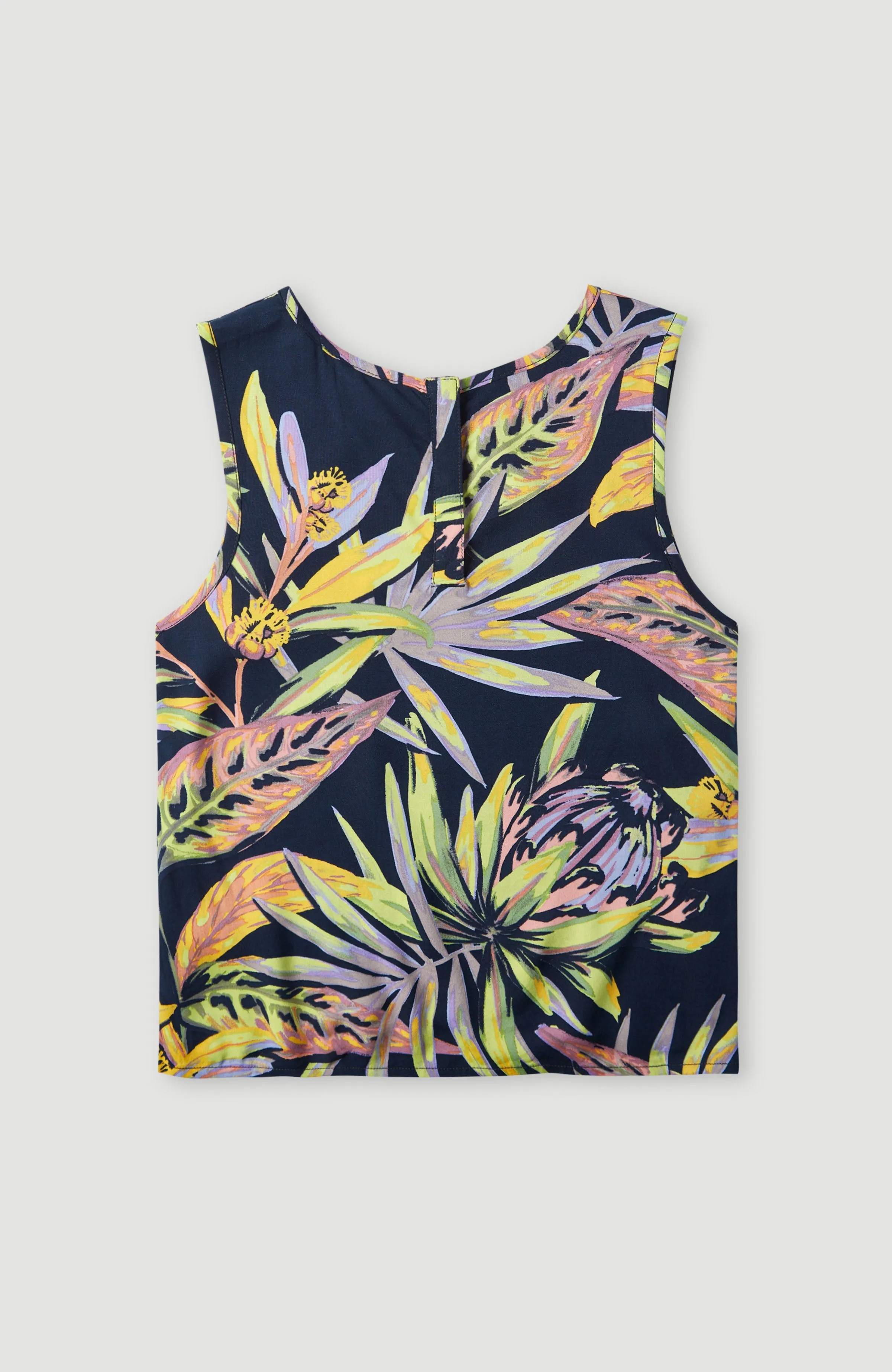 Lola Beach Top | Black Tropical Flower
