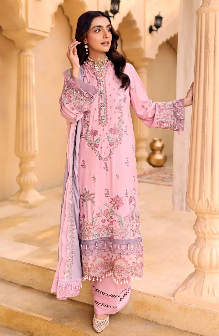Luxury Tea Pink Embroidered Pakistani Salwar Kameez Dupatta Salwar Suit