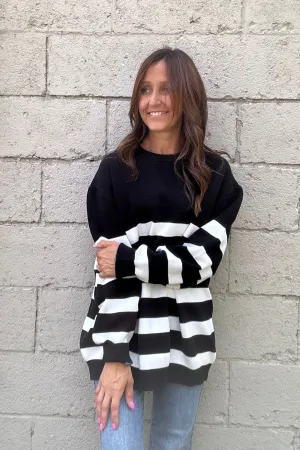 Madison Striped Tunic Sweater