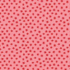 Makower Fabric | Furry and Bright | Star Dot | Red