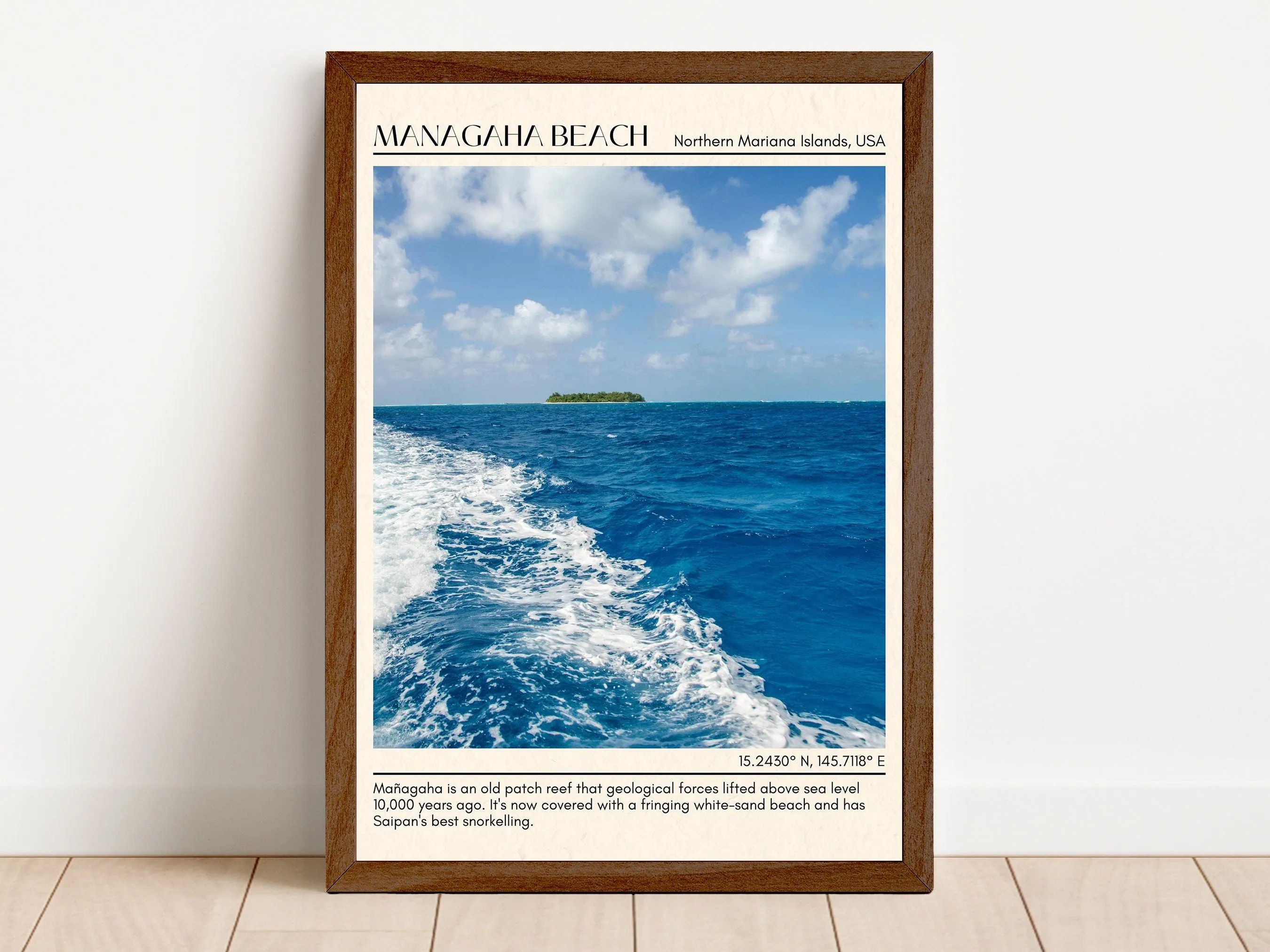 Managaha beach Wall Canvas, USA