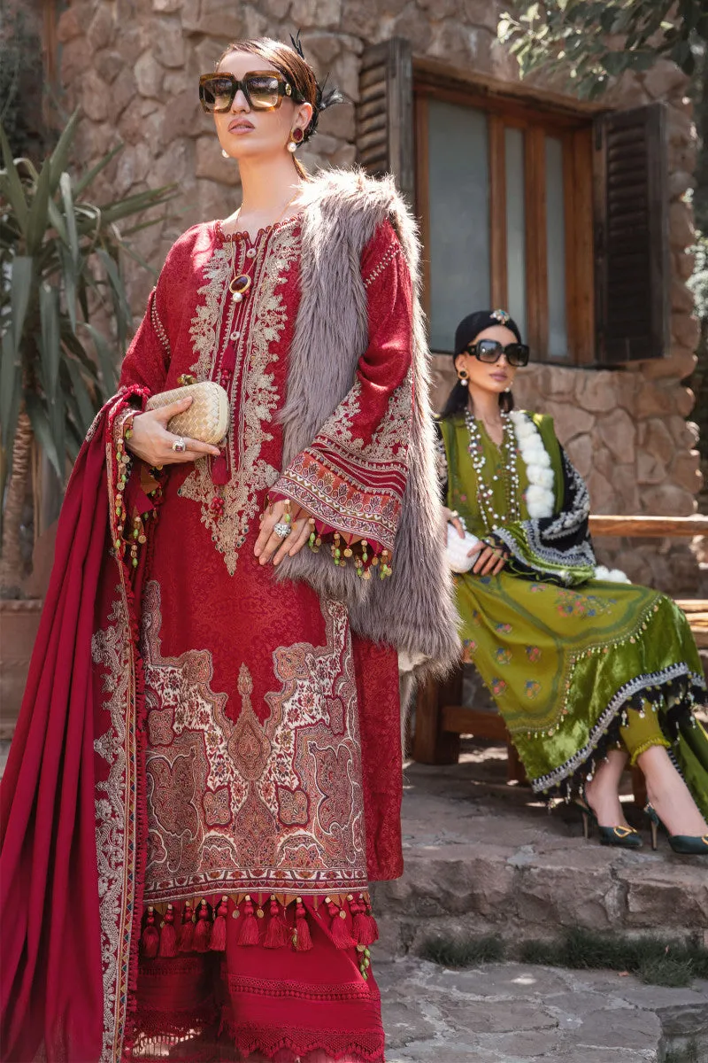 Maroon Embroidered Pakistani Salwar Kameez with Dupatta Salwar Suit