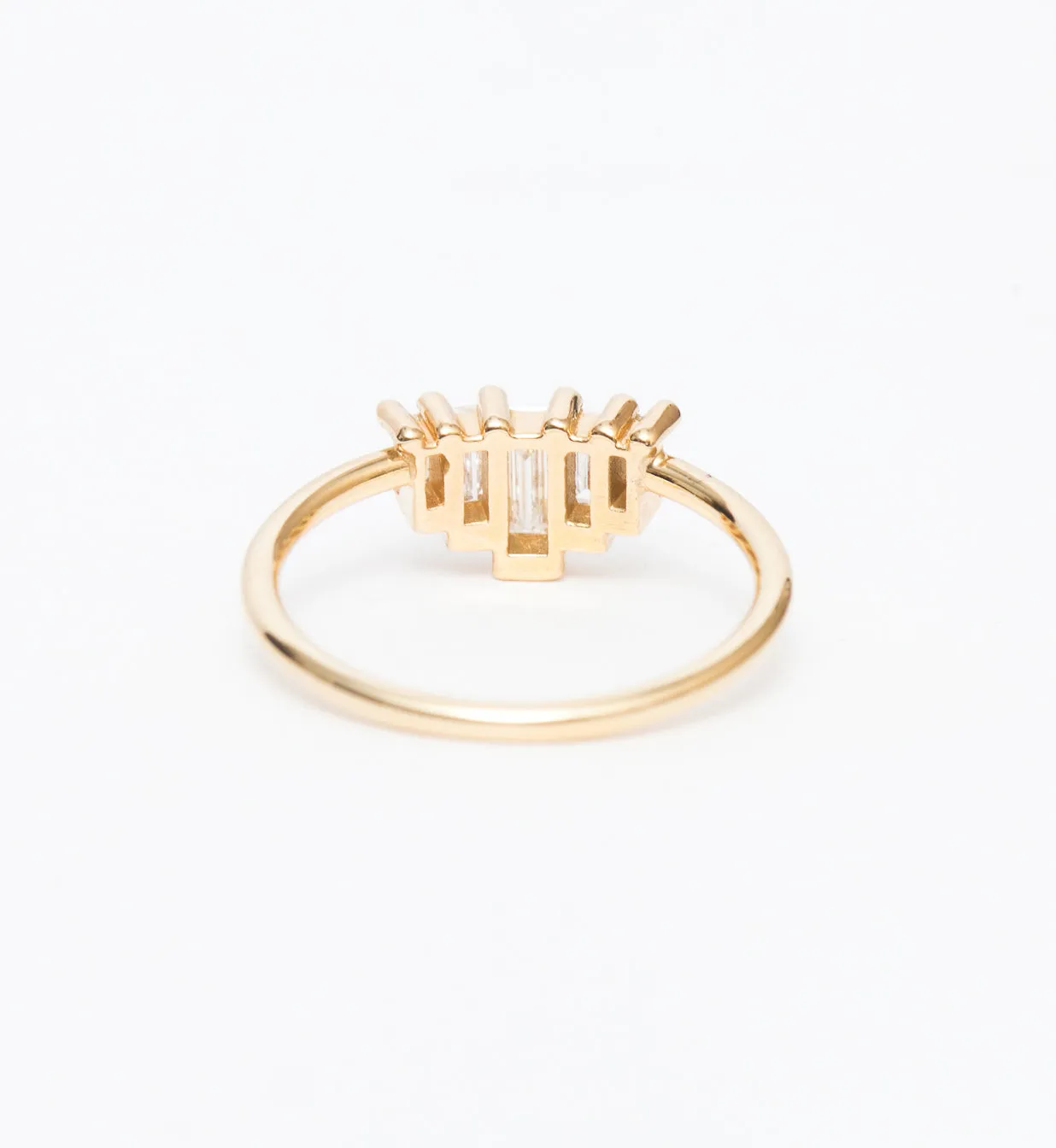 Medium Five Baguette Diamond Ring