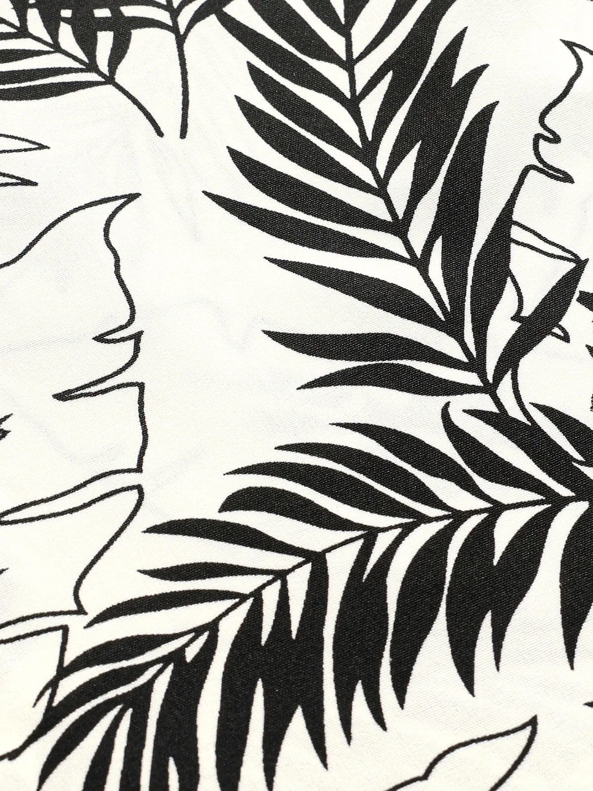 Men's Tropical Print Beach Summer Short Sleeve Shirt