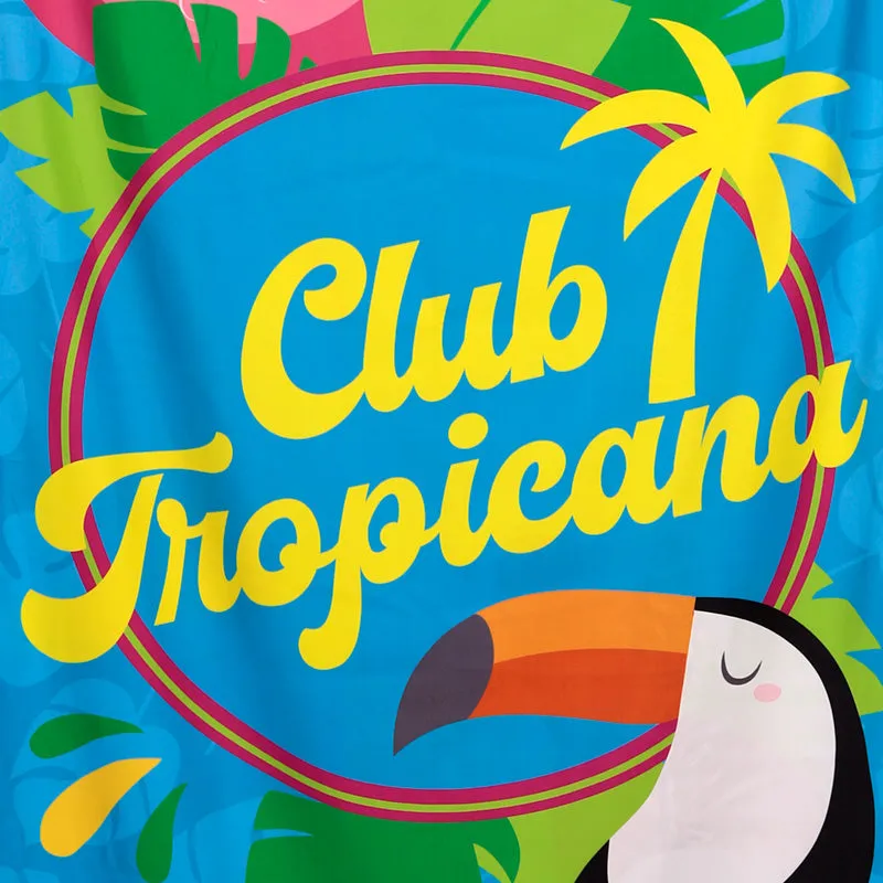Microfibre Beach Towel - Flamingo Club Tropicana