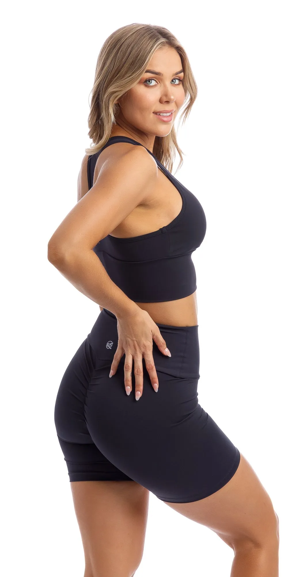 Midnight Body Luxe Scrunch Bum Midi Shorts
