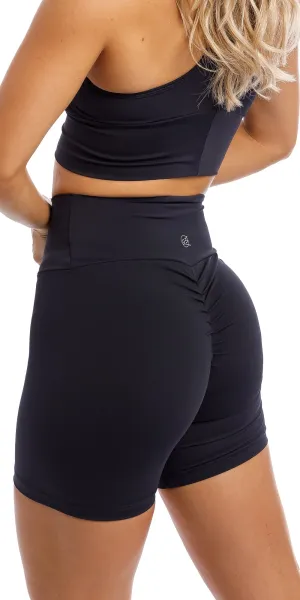 Midnight Body Luxe Scrunch Bum Midi Shorts