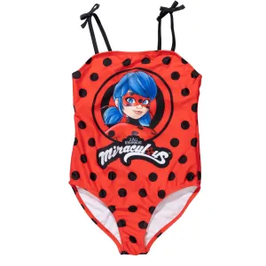 Miraculous Ladybug Girls Swimsuit One Piece Bathing Suit for Kids Red