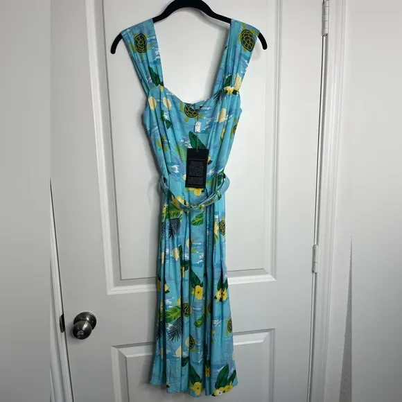 ModCloth x Collectif Turtle Bay Social Swing Dress Size 6UK= 2US NWT