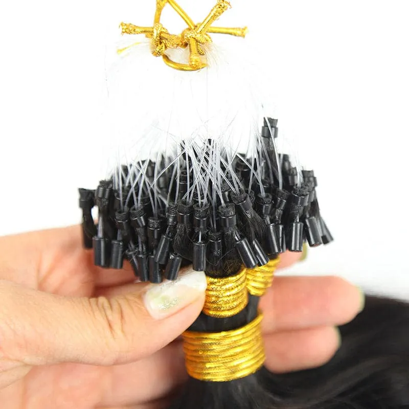 Natural Color Body Wave Micro Loop Hair Extension