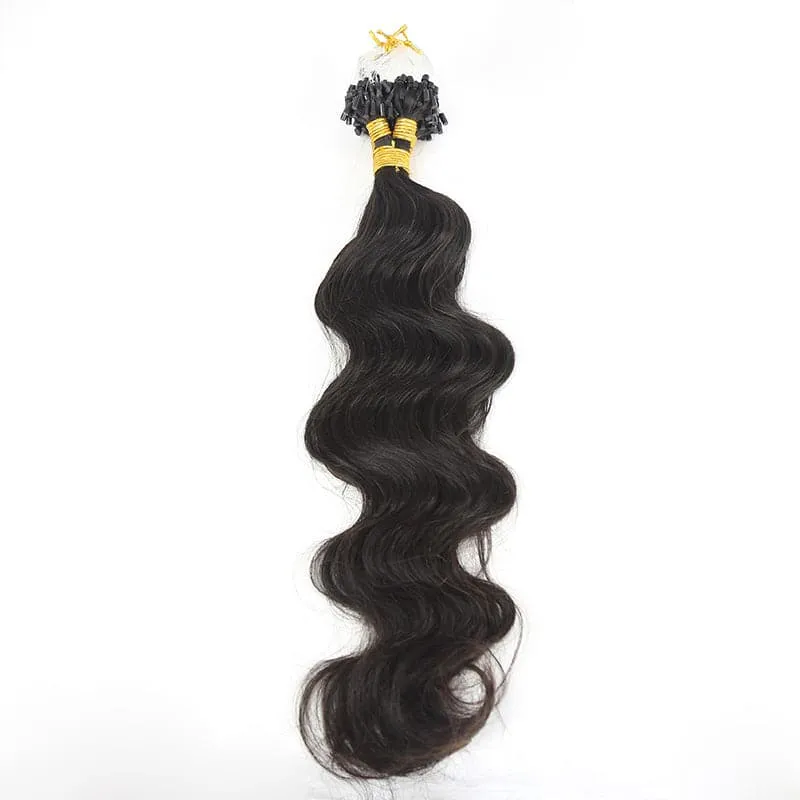 Natural Color Body Wave Micro Loop Hair Extension