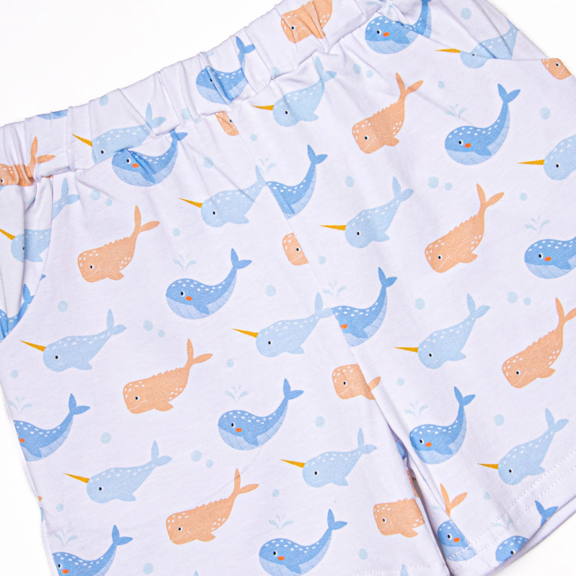 Norman Narwhal Short Set, Blue