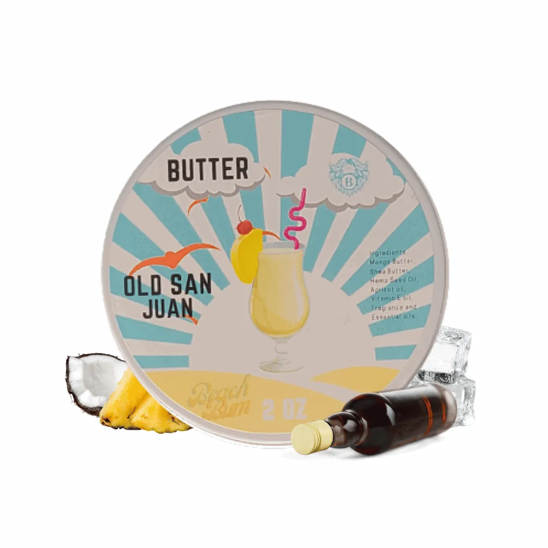 Old San Juan - Beard Butter - Spiced Rum Sweet Pineapple Refreshing Coconut